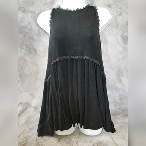 Unique Black Tank Top